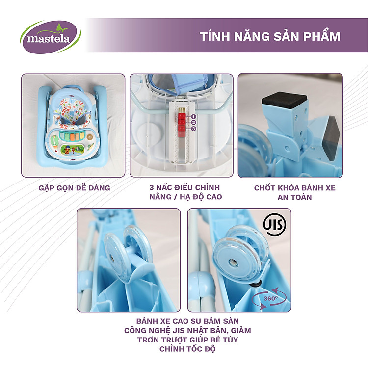 Xe tập đi Mastela W1123 đa năng Chính hãng Giá rẻ - Hình ảnh 3