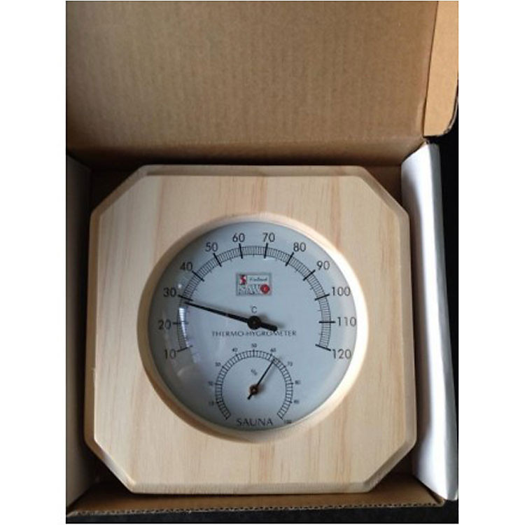 Đồng hồ đo nhiệt kế bằng gố phòng xông hơi khô Sauna