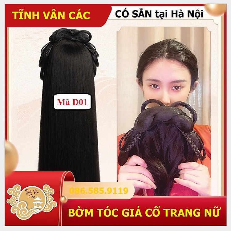 D01 - Bờm tóc cổ trang có sẵn loại đẹp - Shop TĨNH VÂN CÁC