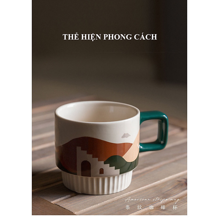 Ly Gốm Sứ Cà Phê Sang Trọng 320ml