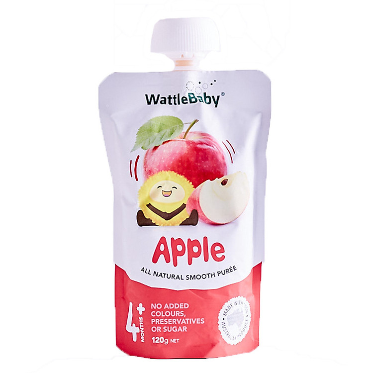 Wattle Health - Trái cây tự nhiên nghiền WattleBaby (Vị Táo)