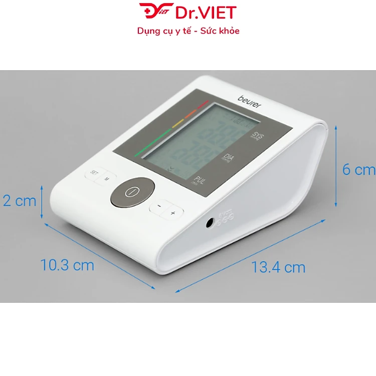 Máy đo huyết áp bắp tay hẹn giờ Beurer BM28 Chính hãng - Nhập khẩu Đức, độ chính xác cao, cảnh báo nhịp tim