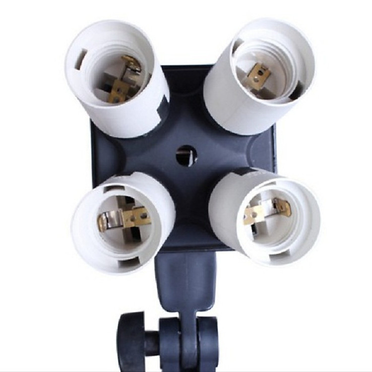 Đui đèn 4 bóng vuông