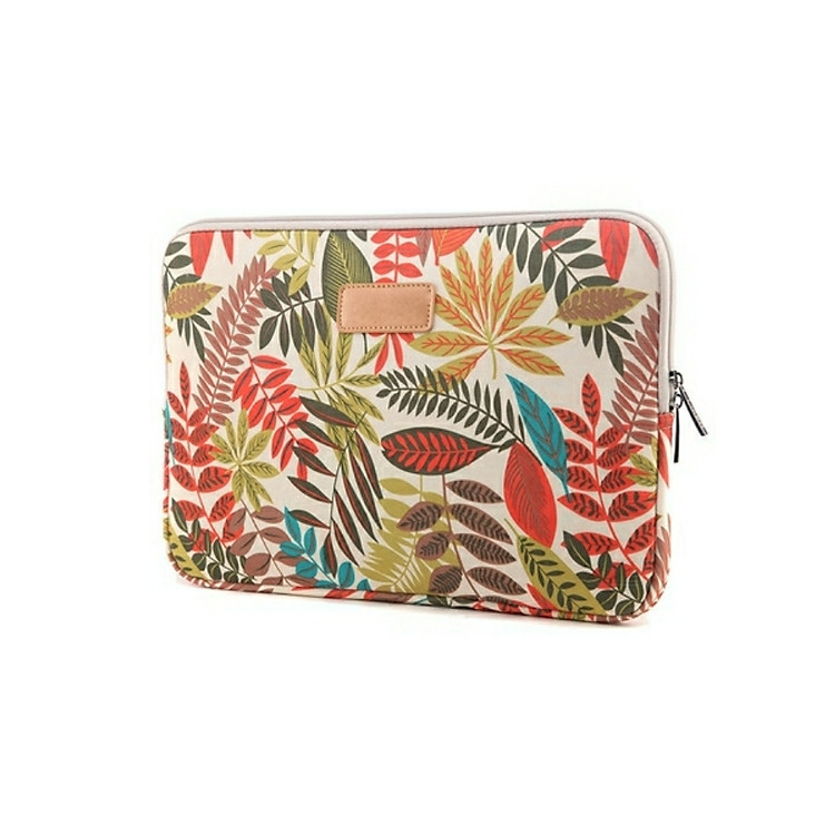 Túi chống sốc laptop, macbook, ipad, tablet Floral Cam-đỏ