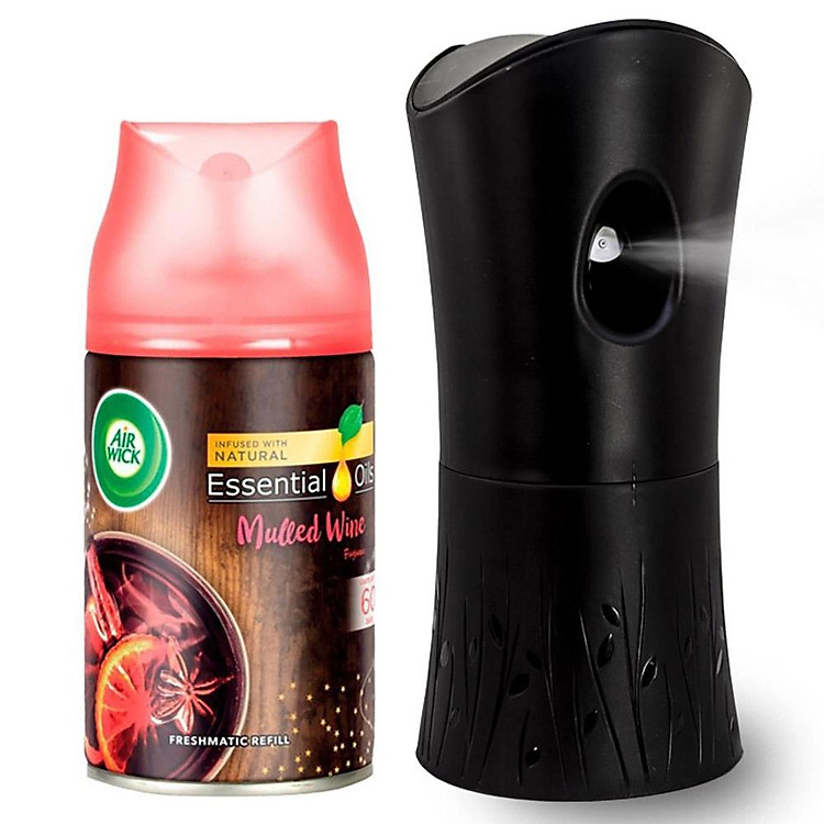 Máy Xịt Thơm Phòng Tự Động Air Wick 250ml - tùy chọn mùi hương, máy sử dụng pin AA tiện lợi