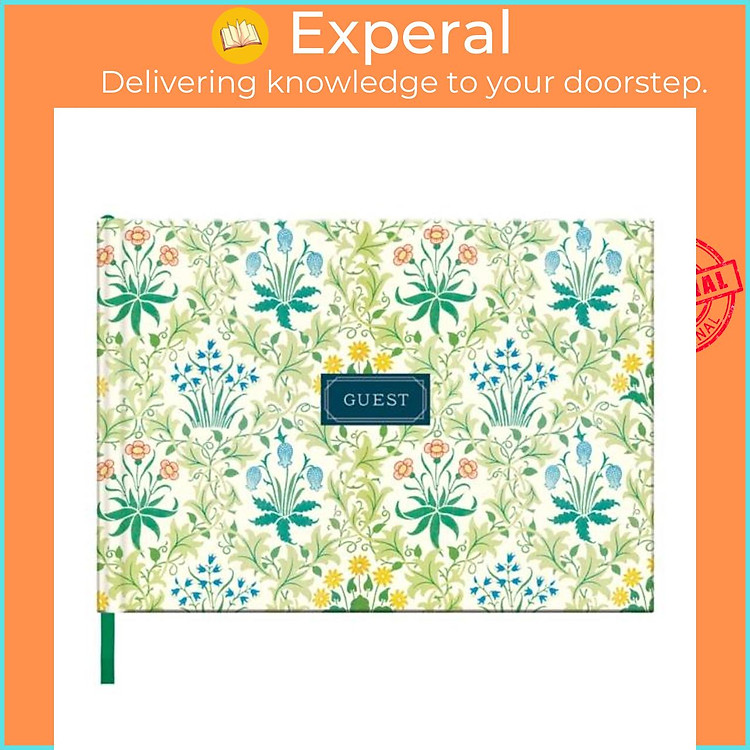 Sách - William Morris Celandine Guest Book by Galison (UK edition, paperback)