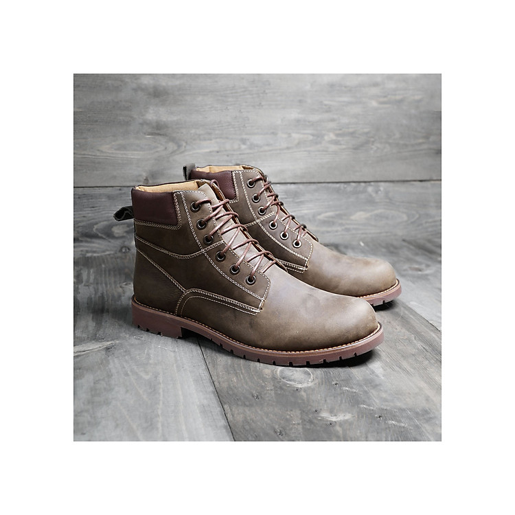Giày Boot Nam Da Bò Thật 100% Cao Cấp HN612XR