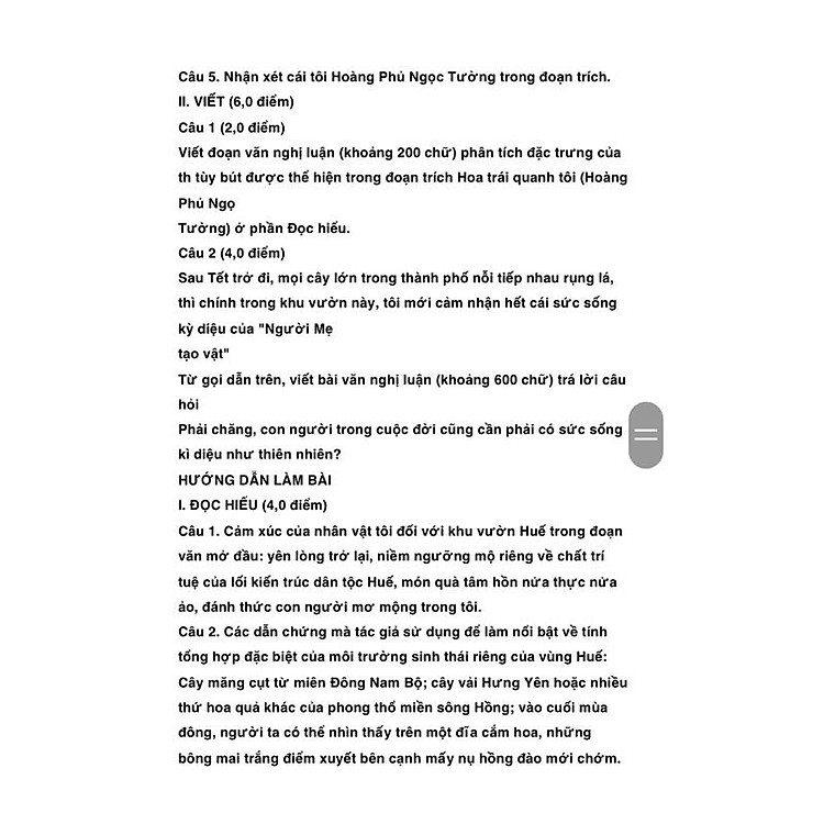 Hướng Dẫn Làm Bài Thi Tốt Nghiệp THPT Môn Ngữ Văn - Ảnh 6