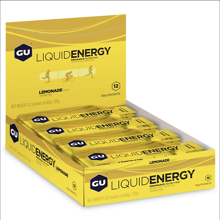Gel Năng Lượng GU Liquid Energy 60g (Hộp 12 gói) – 100 Calo/Gói – Bổ Sung Điện Giải & BCAA – Nhiều Hương Vị