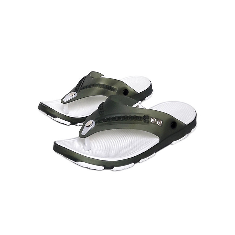 Dép nam xỏ ngón chất liệu cao su thời trang T198K440 - Xanh rêu