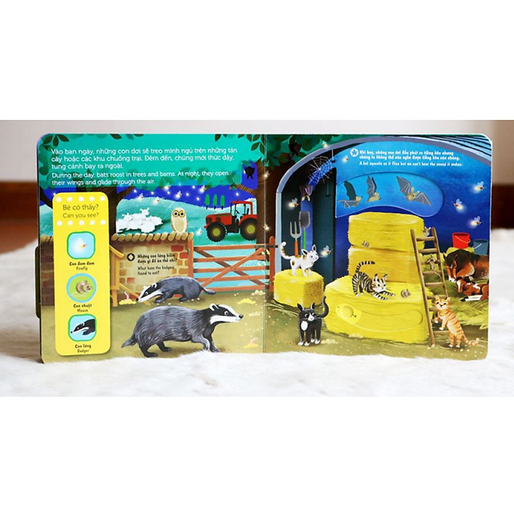 Sách Tương Tác - Sách Chuyển Động - First Explorers - Night Animals - Ảnh 2