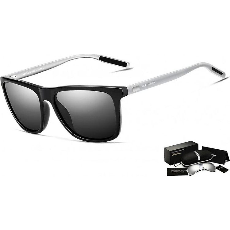 Kính mát nam phân cực thời trang chống tia UV chống chói Veithdia 6108