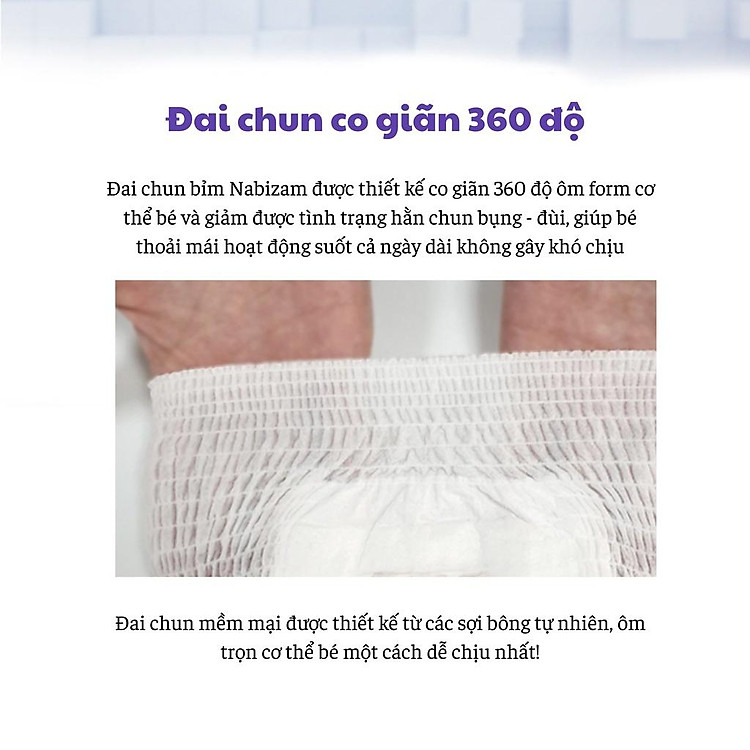 COMBO 4 Bịch Tã NABIZAM UltraThin Size XL Chính hãng Giá tốt - Hình ảnh 3