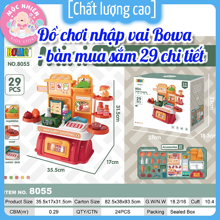 Mua Đồ chơi Bowa 8055 - Bàn mua sắm Chính hãng Giá tốt - Hình ảnh 3