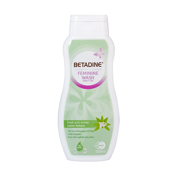 Dung dịch vệ sinh phụ nữ Betadine Fresh-Active Lemon - chai 100ml