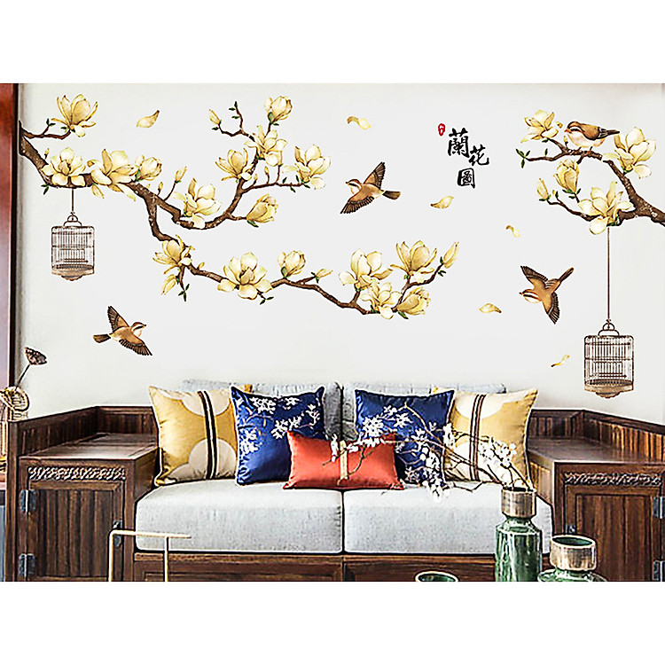 DECAL CÀNH MAI VÀNG