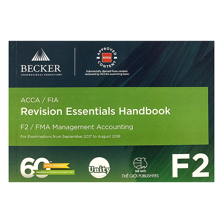 Sách ACCA Revision Essentials Handbook - F2 Management Accounting
