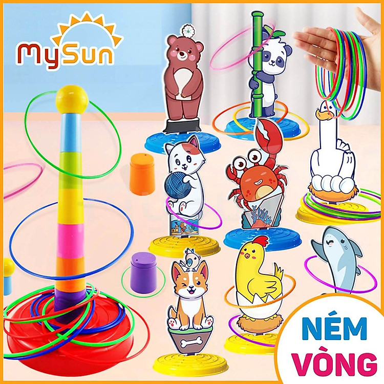 Bộ đồ chơi NÉM VÒNG cổ chai MySun Chính hãng Giá rẻ - Hình ảnh 3
