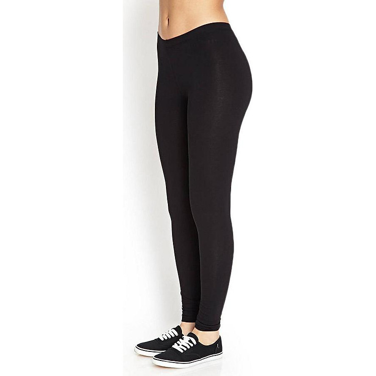 Quần legging co giãn dành cho nữ - Màu đen