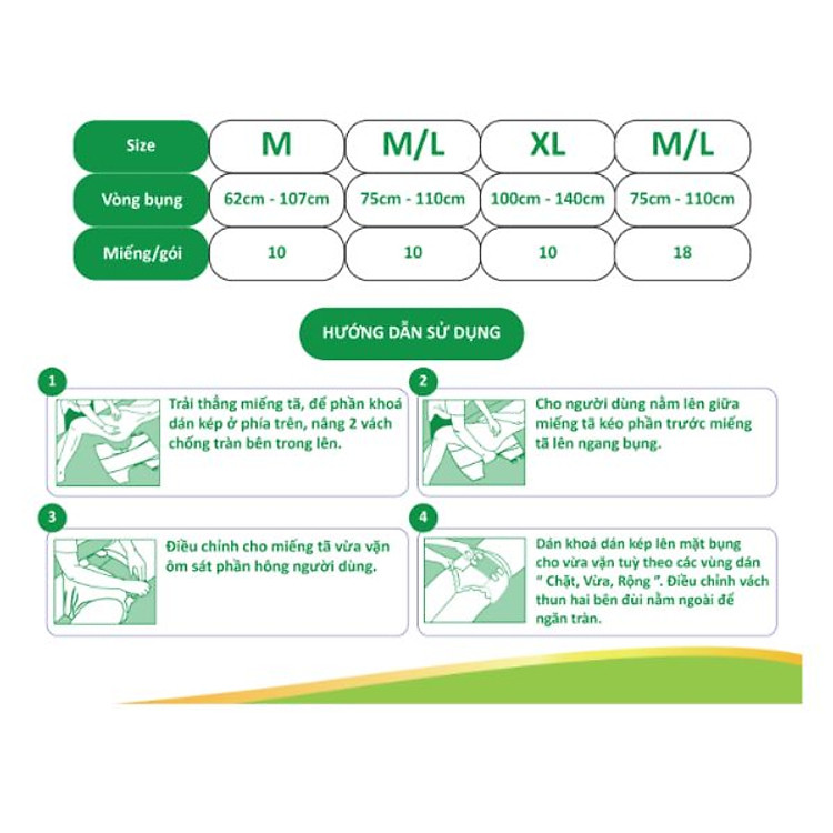 Combo 2 Tã Dán Người Lớn SunMate Chính hãng Ưu đãi - Hình ảnh 3
