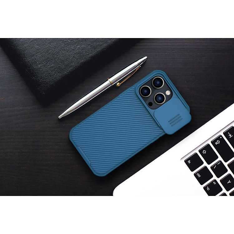 Ốp lưng chống sốc bảo vệ Camera cho iPhone 14 Pro Max hiệu Nillkin Camshield - hàng nhập khẩu