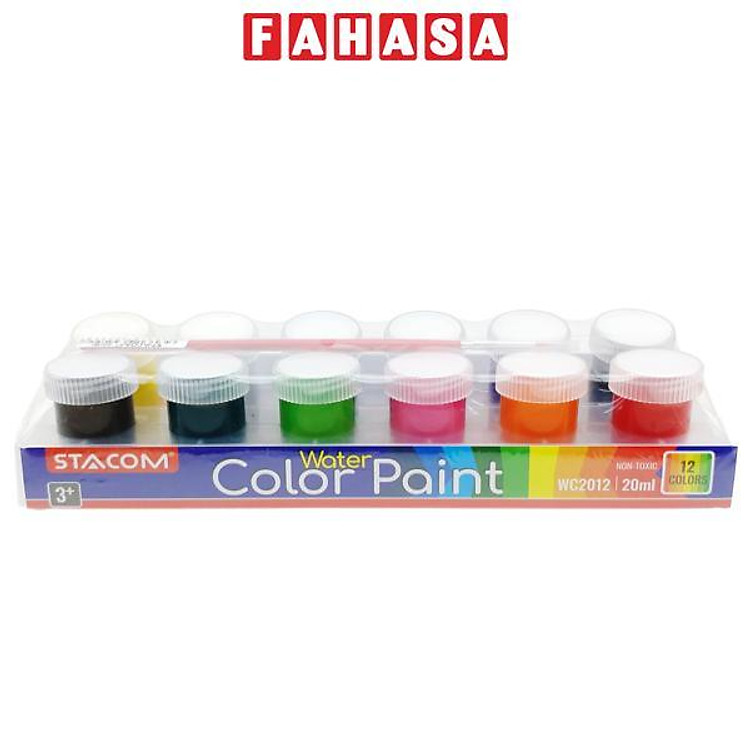 Bộ Màu Nước 20 ml Stacom WC2012 (12 màu)
