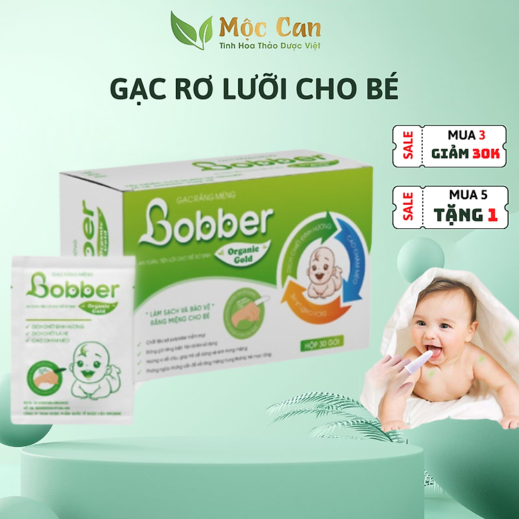 Tham Khảo tại ConCung: Gạc Rơ Lưỡi Bobber Cho Bé - 30 Gói , nhận ngay nhiều Ưu đãi