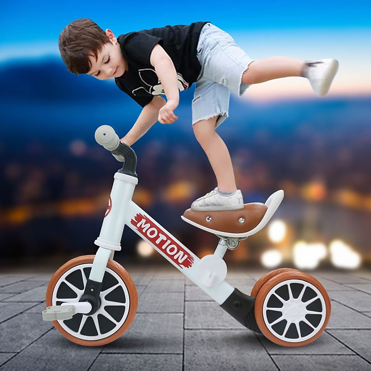 Xe Chòi Chân 3 Bánh Miniin - Đỏ Chính hãng Ưu đãi - Hình ảnh 4