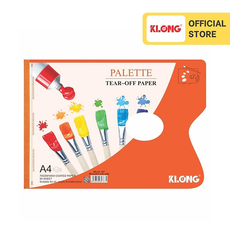Bảng Pha Màu Nước Palette A4 (40 tờ)