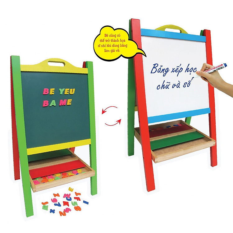 Tìm mua tại Avakids: Bảng học thông minh 2 mặt cho bé - Ngập tràn khuyến mãi