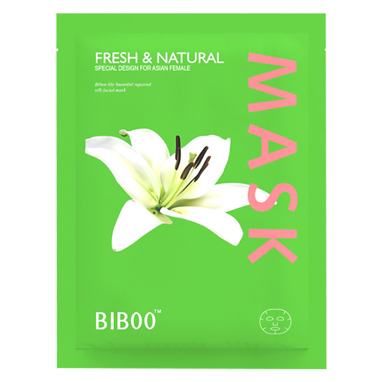 Mặt nạ lụa trắng da Biboo (1 miếng)