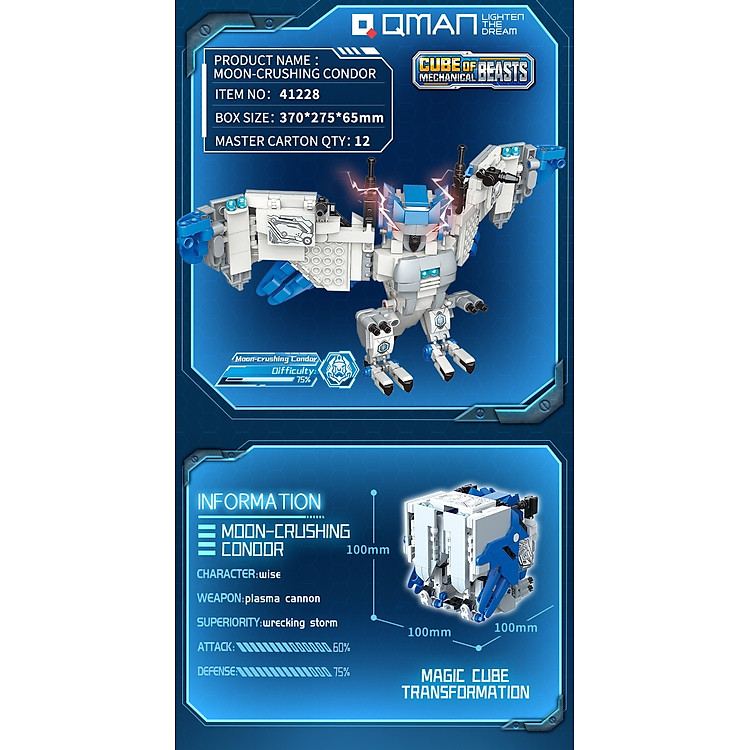 Mua Đồ chơi lắp ráp Qman 41228 - Kền kền Chính hãng Giá tốt - Hình ảnh 3