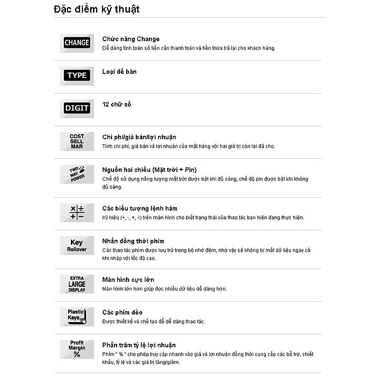 Máy Tính Casio DC-12M - Ảnh 5