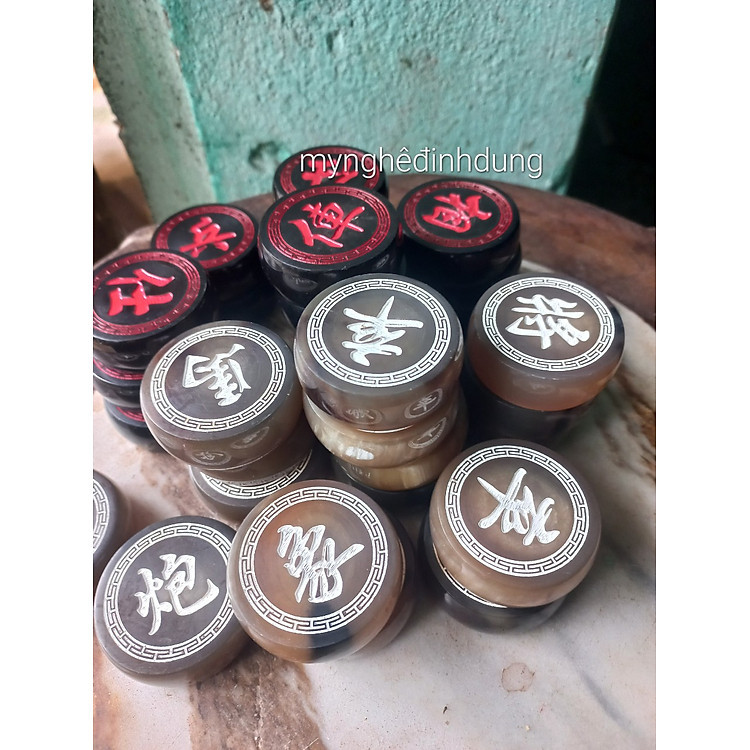 Bộ quần cờ tướng sừng trắng đen Chính hãng Giá tốt - Hình ảnh 3