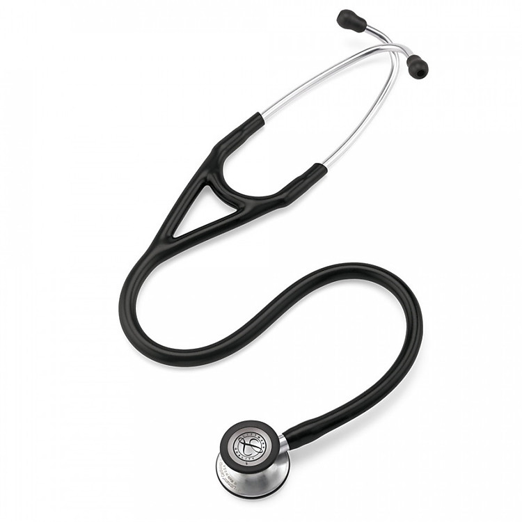 Ống nghe y tế 3M Littmann Cardiology IV, mặt nghe có lớp phủ tiêu chuẩn, dây nghe màu đen, 22 inch, 6151