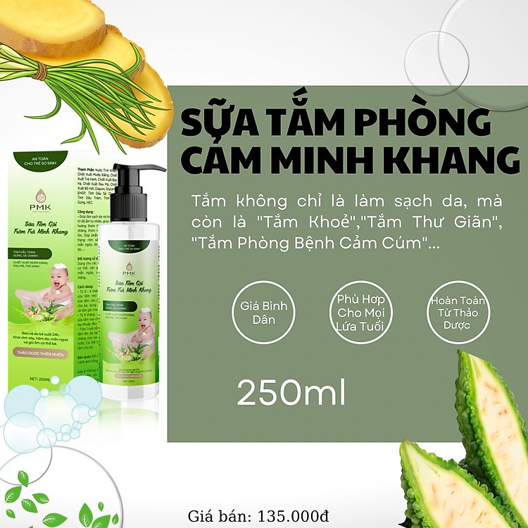 Sữa Tắm Gội Tràm Trà Minh Khang Chính hãng Tiết kiệm - Hình ảnh 3