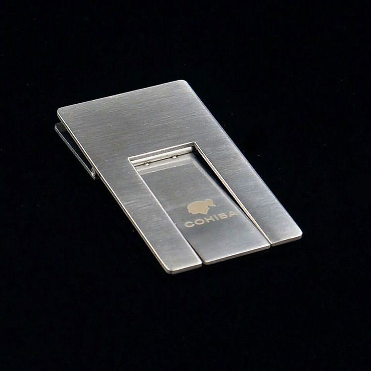 Chân đế gạt tàn xì gà màu bạc, COHIBA