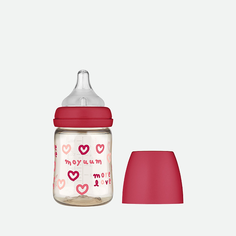 Bình Sữa Moyuum Premium 170ml Màu Tim Đỏ Đảm bảo Giá tốt - Hình ảnh 3