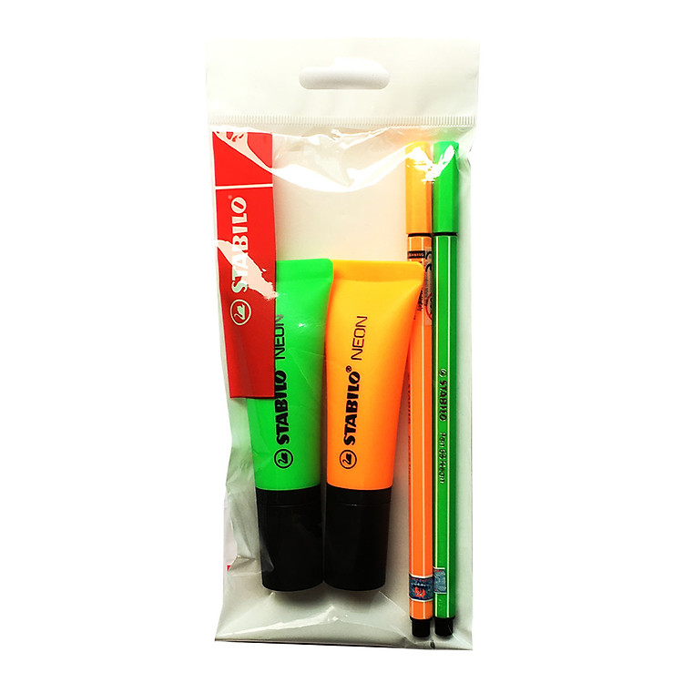 Bộ Bút Dạ Quang STABILO Neon (4 màu)