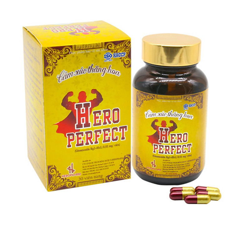 Thực phẩm chức năng hỗ trợ tăng cường sinh lý nam HERO PERFECT hộp 30v