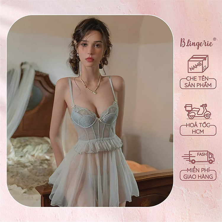Váy Ngủ Nữ Tính Xinh Xắn - B.Lingerie