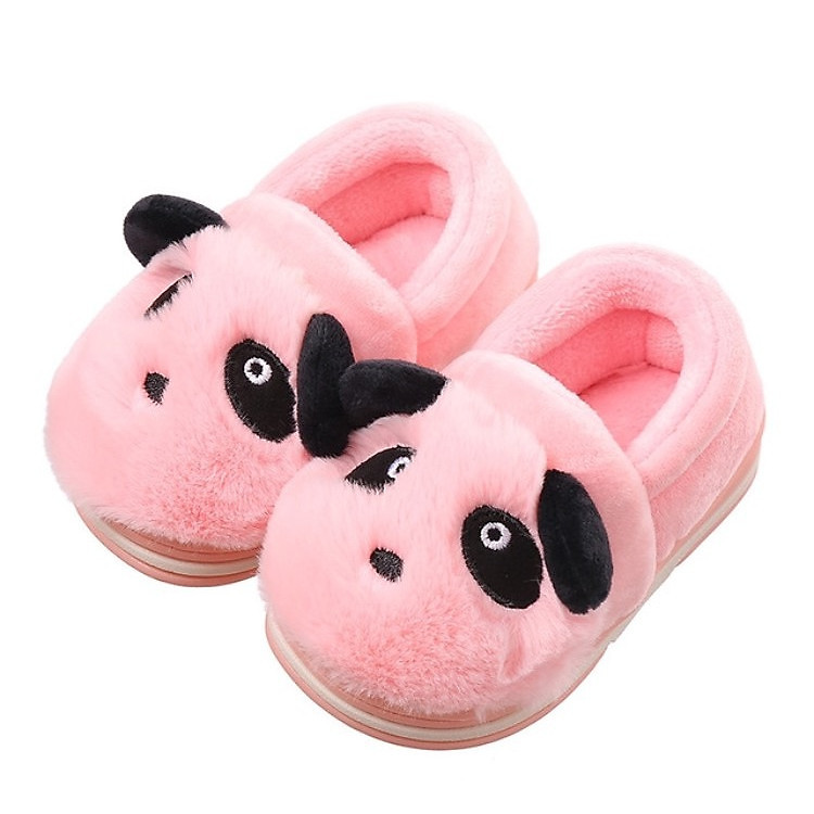 GIày bốt cổ thấp hình gấu panda hồng xinh xắn, giày bé gái 1-3 tuổi