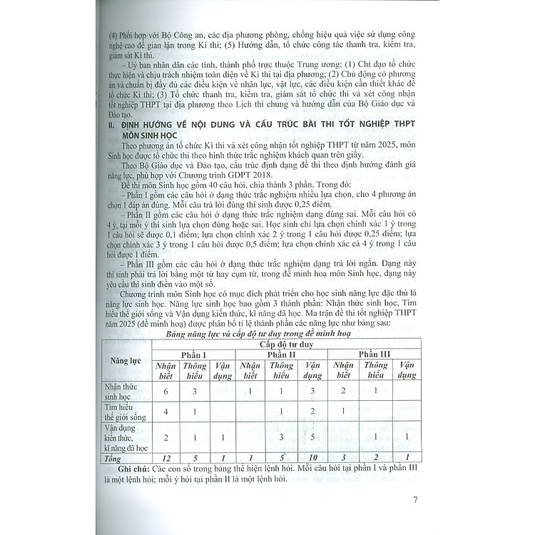 Ôn Luyện Trắc Nghiệm Thi Tốt Nghiệp Trung Học Phổ Thông (năm 2025) Môn Sinh Học - Ảnh 7