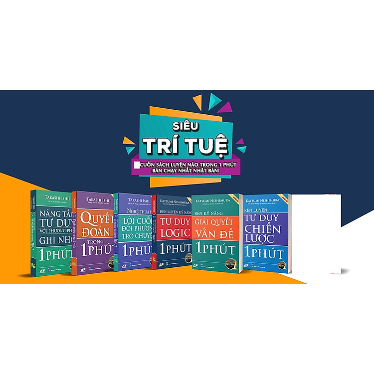 Combo 6 Cuốn Luyện Não Trong 1 Phút Bán Chạy Nhất Nhật Bản (Tái Bản)