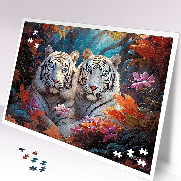 Mua Tranh ghép hình Bạch Hổ 925 mảnh Chính hãng Tiết kiệm - Hình ảnh 2