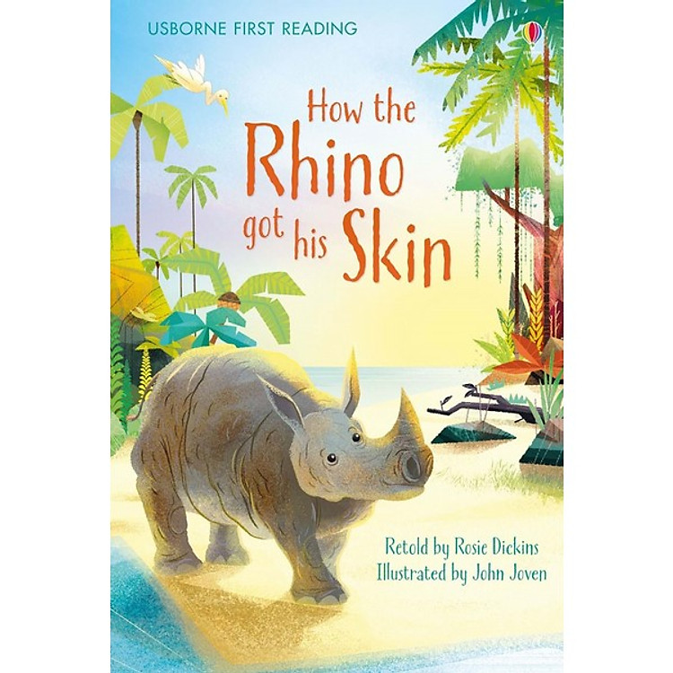 Sách Usborne First Reading Level One: How the Rhino got his Skin