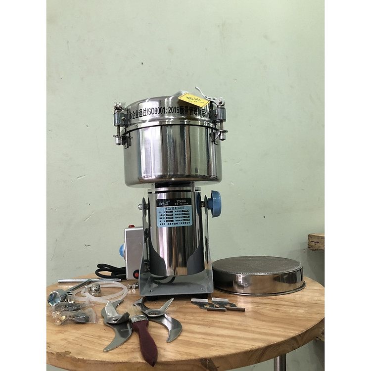 Máy xay bột nghệ, bột sắn, bột thuốc các loại công suất lớn 2500g/lần xay