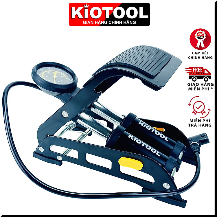 Bơm xe máy KIO-02 Phiên bản Xanh - Bơm xe đạp chân - Bơm đạp chân 2 ống đa năng - Bơm hơi đạp chân mini Xe Đạp, Xe Máy, Xe Ô tô, Xe Hơi Đa Năng Dễ Dàng Xếp Gọn thân hợp kim siêu...