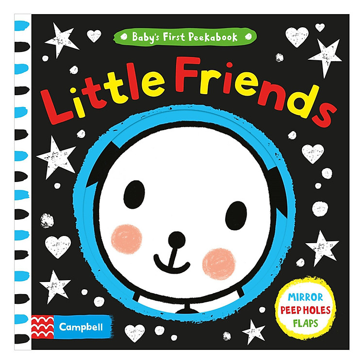 Sách Cambell Mirror Peep Holes Flaps: Baby's First Peekabook: Little Friends