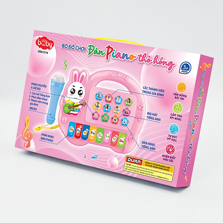 Mua Đàn piano thỏ hồng DK81316 Duka Chính hãng Ưu đãi - Hình ảnh 2